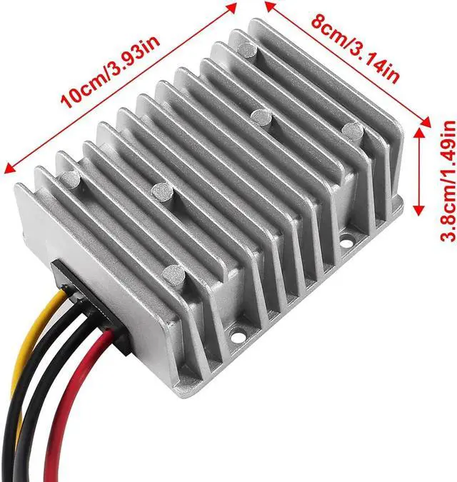 Alt view image 5 of 6 - DC Voltage Reducer Converter DC 8V/40V to 13.8V 20A Automatic Step Down Up Voltage Regulator Power Converter Waterproof Module Transformer for Golf Cart Club Car