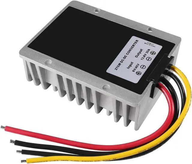 Alt view image 6 of 6 - DC Voltage Reducer Converter DC 8V/40V to 13.8V 20A Automatic Step Down Up Voltage Regulator Power Converter Waterproof Module Transformer for Golf Cart Club Car