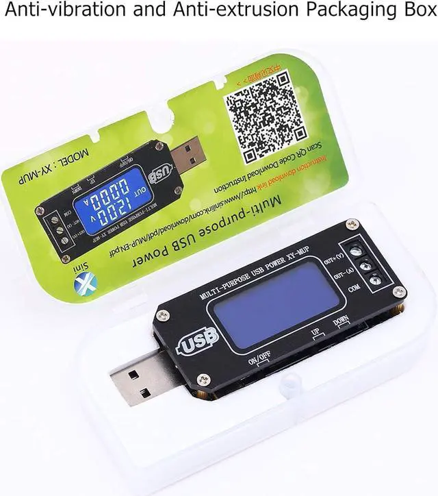 Alt view image 6 of 7 - PEMENOL DC-DC CNC USB Step Up/Down Power Supply Regulator Module 3.5V-12V to 1.0V-24V 2-3W, Adjustable Boost Buck Voltage Converter Digital Display Voltmeter Ammeter Battery Capacity Tester