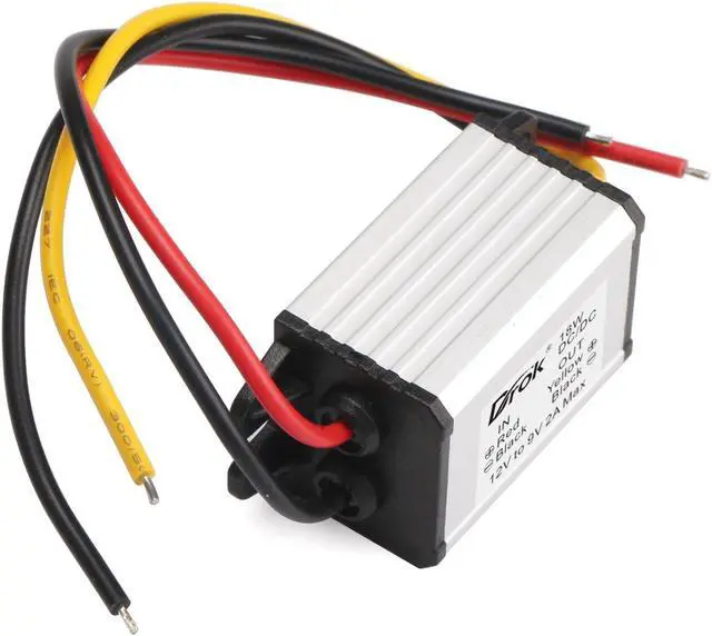 Alt view image 3 of 7 - DROK 12V to 9V 2A 18W DC-DC Buck Power Converter Voltage Regulator Transformer Voltage Step Down Power Supply Module Waterproof
