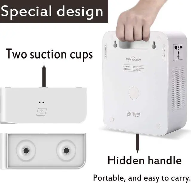 Alt view image 4 of 7 - 3000W Step Up Voltage Converter 110V to 220V Heavy Duty Power Converter Transformer with Input Power Cable Step Up Transformer 110v to 220v 3000W for Using 220V Asia Euro Appliance in US