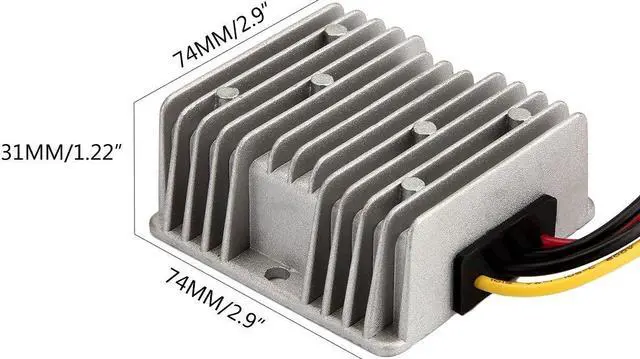 Alt view image 5 of 7 - Golf CART Voltage Reducer Automatic Buck Boost Converter DC 8V-40V to 13.8V 10A Step Down Up Regulator Waterproof Module Transformer