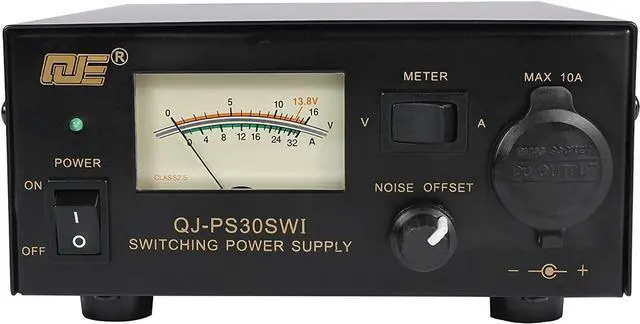 Main image of Universal Compact Ham Radio Power Supply 30A DC 13.8V Fixed Output-Noise Offset Home Lab Bench top Converter for Mobile Transceiver, Switching Power Supply with Display for AnyTone & TYT Radio