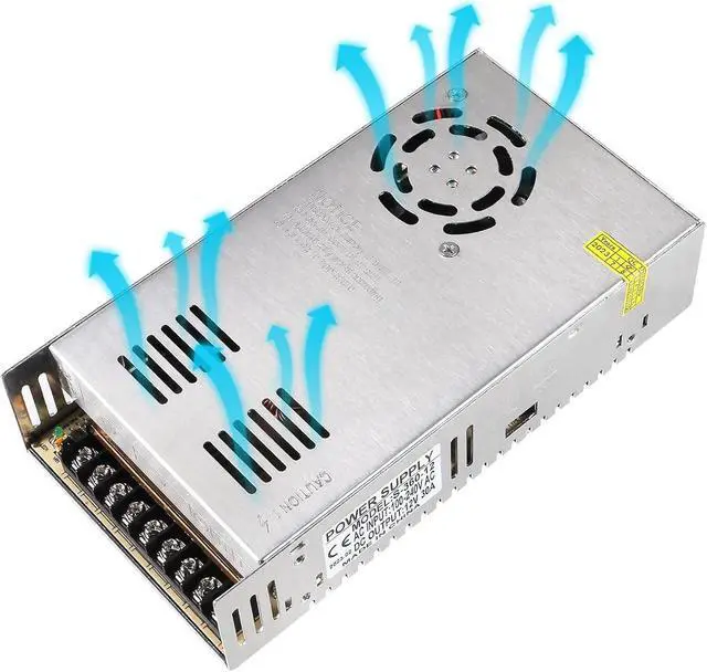 Alt view image 4 of 6 - 12V 30A Power Supply Transformer Adapter 360W AC to DC Adapter 12 Volt 30 Amp Switching Power Supply Converter Transformer LED Driver 110V 240V AC for LED Strip Light 3D Printer LCD Monitor