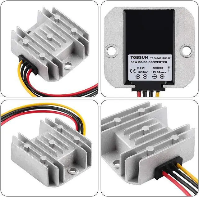 Alt view image 2 of 7 - Golf CART Voltage Reducer Automatic Buck Boost Converter DC 8V-40V to 12V 3A 36W Step Down Up Regulator Waterproof Module Transformer
