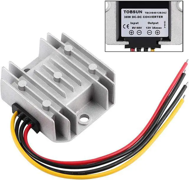 Main image of Golf CART Voltage Reducer Automatic Buck Boost Converter DC 8V-40V to 12V 3A 36W Step Down Up Regulator Waterproof Module Transformer