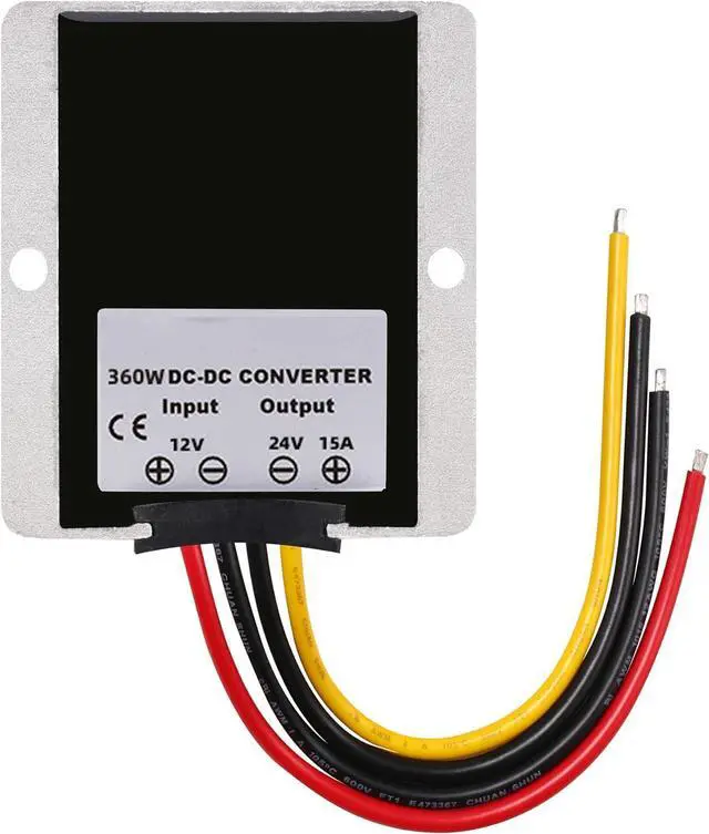 Alt view image 3 of 6 - DC 12V-24V 15A 360W Voltage Booster, DC Boost Converter, Regulator Power Supply, Waterproof for Vehicle, Boat, Electric Bike