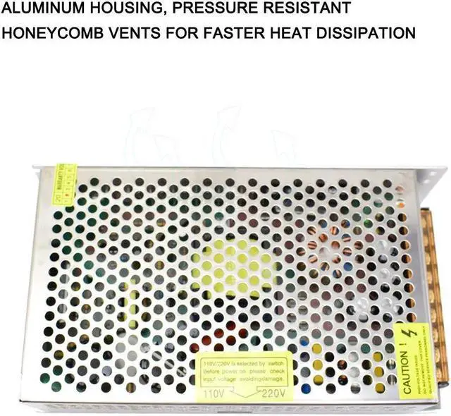 Alt view image 4 of 7 - Switching Power Supply 110V/220V AC to DC 5V 40A 200W Transformer Converter for CCTV Camera, Security System, 3D Printer, Computer Project (5V 40A)