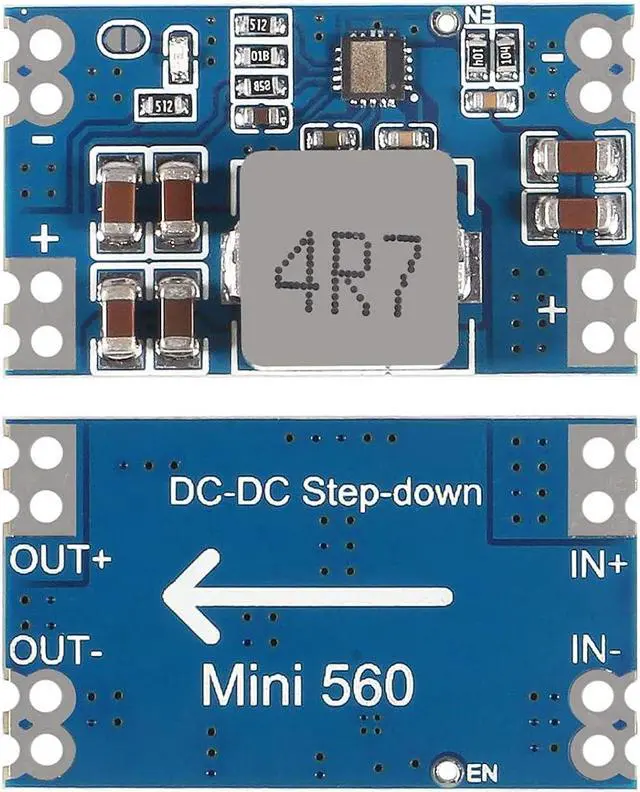 Alt view image 2 of 7 - 10PCS High Efficiency Output 3.3V 5V 9V 12V 5A Mini560 Step Down DC-DC Converter Voltage Regulator Buck Stabilized Power Supply Module (Output 3.3V)
