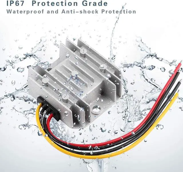 Alt view image 3 of 6 - 5A 60W 12V Golf Cart 24V 36V 48V to 12V Converter Buck Transformer DC-DC Converter Non-Isolated