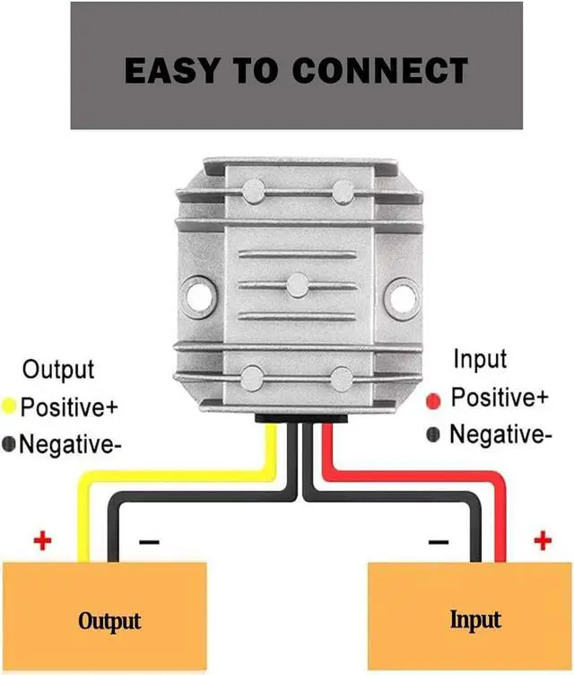 Alt view image 5 of 6 - 5A 60W 12V Golf Cart 24V 36V 48V to 12V Converter Buck Transformer DC-DC Converter Non-Isolated
