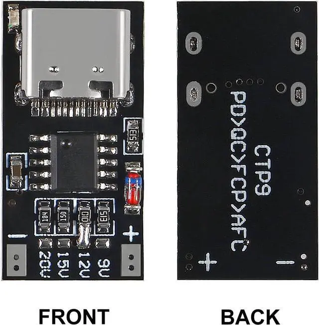 Main image of 10PCS USB-C PD Trigger Board Module PD/QC Decoy Board Fast Charge USB Type-c to 12v High Speed Charger Power Delivery Boost Module