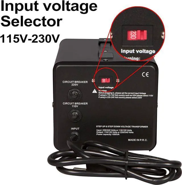 Alt view image 7 of 7 - Dynastar Step Up & Step Down Voltage Converter and Transformer, 110-220 to 220-240 Volts; Heavy Duty, Extra Durable Lifetime Coil, 5-Year-Warranty, 1000 Watts