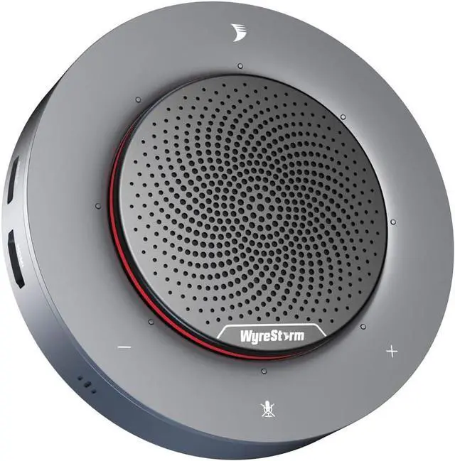 Main image of WYRESTORM Halo 90 Conference Speaker with USB-C Multi-Port Adapter Docking Supply Power to PC, 4 Noise-canceling Mics, Enhanced 360° Voice Pickup, 4K@60Hz Video Resolution, AGC Voice Balance