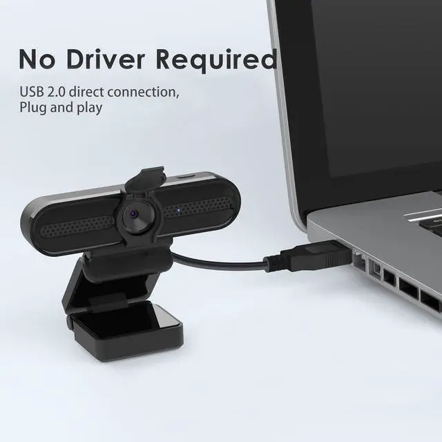 Alt view image 7 of 7 - saylas 2K Webcam with Microphone, 78°FOV FHD PC Camera with 2K/30fps, Privacy Cover, Plug & Play USB Web Cam, Autofocus, 1080P/60fps External Webcam for PC, Computer Web Camera for Laptop, Mac, Zoom