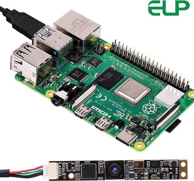 Alt view image 4 of 7 - ELP 16MP Autofocus USB Camera with Microphone for Computer Mini UVC USB2.0 Lightburn Camera Micro USB Security PC Camera Module Audio Video Laser Engraver Webcam Board (68degree No Distortion Lens)