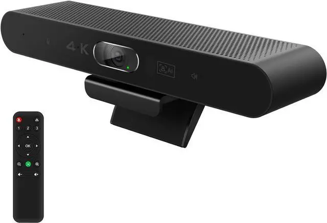 Main image of 4K Pro Audio and Video Conference Room Camera with Remote Control for Windows TV, AI-Powered HD Webcam Microphone & Speaker Desktop Computer/PC/Monitor/Laptop/Teams/Zoom/Skype by DT