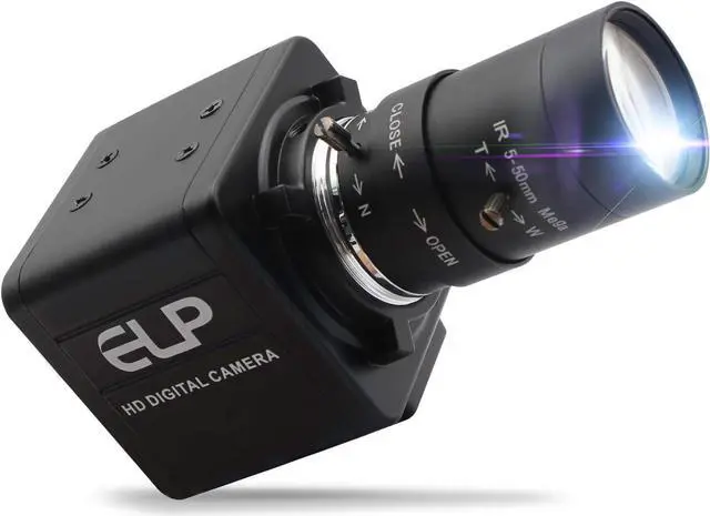 Main image of 1080P Webcam 5-50mm Varifocal Lens USB Camera HD 2MP 0.01Lux Low Illumination IMX322/IMX323 Sensor Industrial Camera H.264 Webcamera PC Webcam for Raspberry PI Windows Android Linux MAC