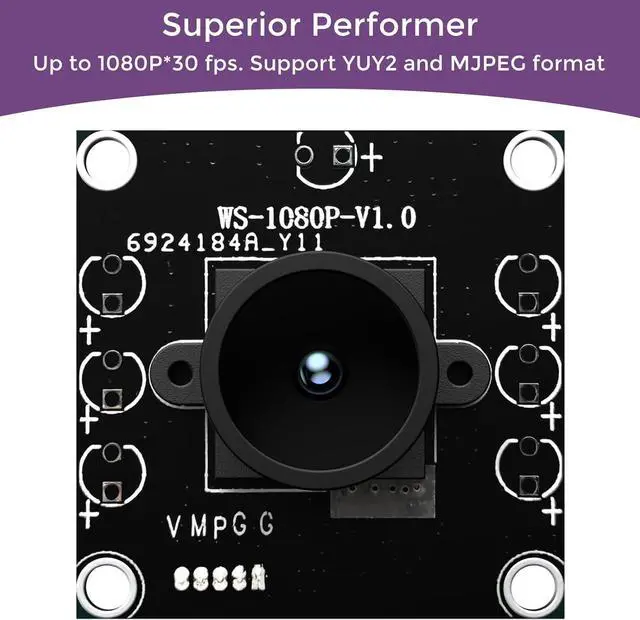 Alt view image 5 of 7 - innomaker 1080P USB2.0 UVC Camera for Computer All Raspberry Pi and Jetson Nano, Support Windows, Linux, Android and Mac OS.