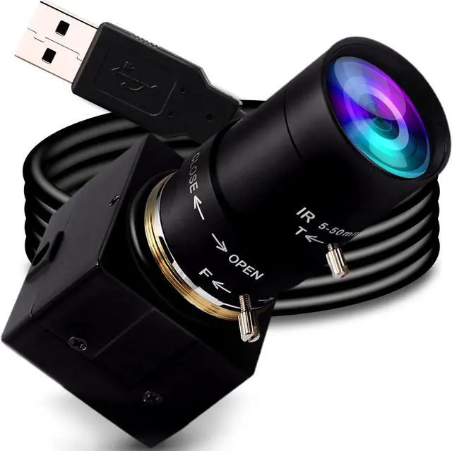 Main image of 8MP USB Camera Manual Zoom 4K Webcam 5-50mm Variable Focus PC Camera for Computer Mini UVC USB2.0 Web Camera IMX317 Varifocal USB with Camera Industrial Video Close-up Camera for Laptop Android Mac