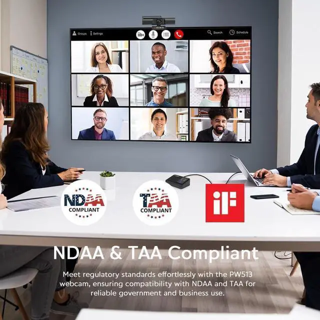 Alt view image 6 of 7 - PW513 Live Streamer CAM - 4K Ultra HD Webcam with Microphone for Gaming and Streaming, with CamEngine Software and USB Connection, TAA/NDAA Compliant