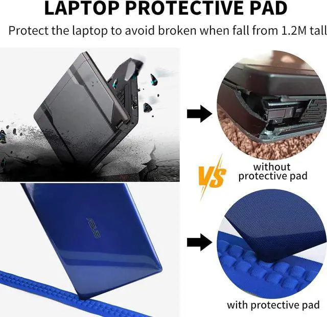 Alt view image 4 of 7 - DUSLANG 17 Inch Laptop Backpack for Travel Water Resistant College Backpack for Men/Women Laptop Bag with USB Charging Port,Black