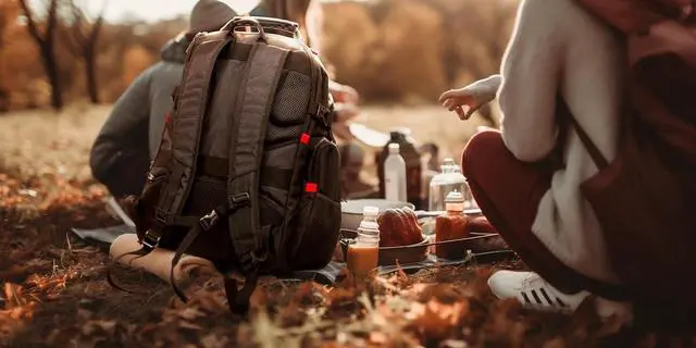 Alt view image 5 of 7 - Travel Laptop Backpack 17.3" Computer Backpack Water-Repellent College Daypack Business Backpack with Large RFID Pockets & USB Port safety reflective strip for Men Women