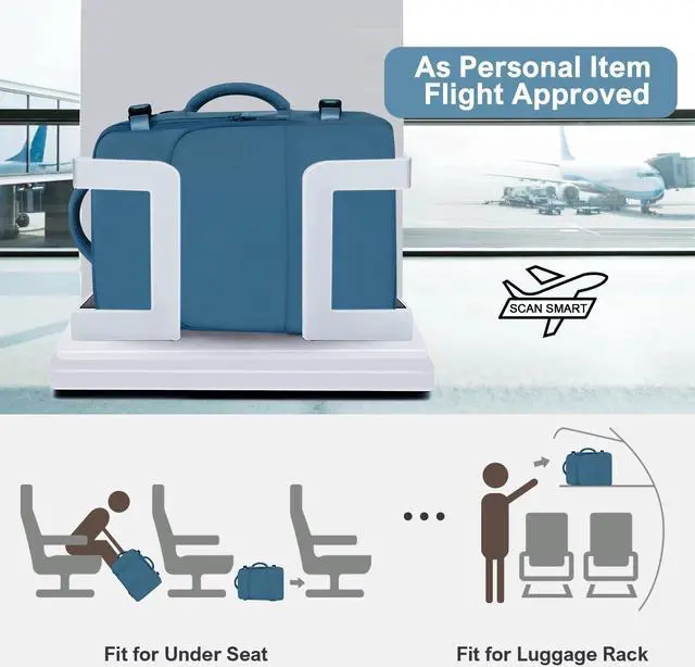 Alt view image 5 of 7 - Travel Backpack, Flight Approved Backpack, College Backpack Bag, Casual Daypack, Hiking Backpack, Waterproof Carry On Business Backpack, Fit 16 Inch Laptop