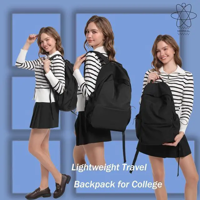 Alt view image 2 of 7 - Laptop Backpack for Work, College, Travel, Lightweight Waterproof Daily Backpacks for Men Women, Sport Rucksack Computer Bag Fits 15.6 Inch Notebook
