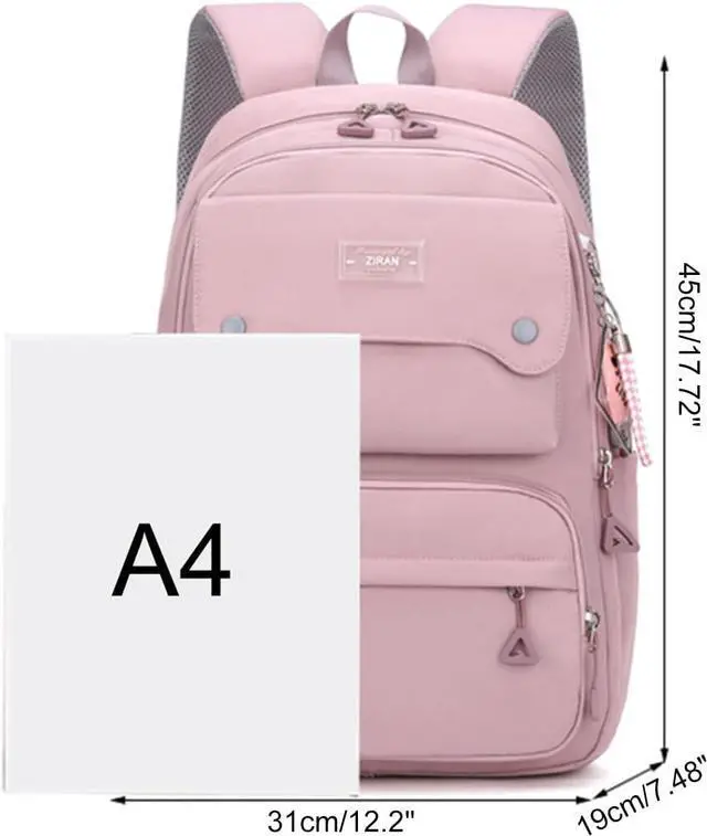 Alt view image 2 of 7 - JiaYou Teen Girls Casual Backpack High Middle School Daypack Women Daily Travel Laptop Bag (1# Purple, 26 Liters)