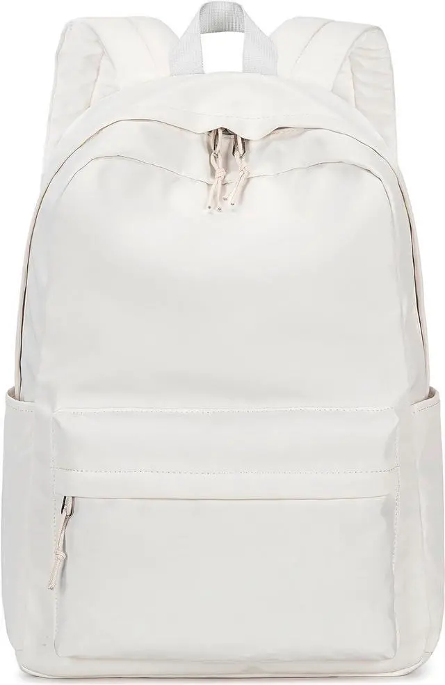 Alt view image 7 of 7 - School Backpack for Teen Girls Women Laptop Backpack College Bookbags Middle School Travel Work Commuter Back Pack(Solid Beige)