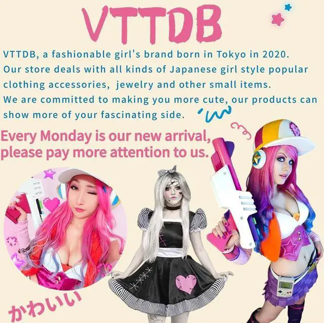 Alt view image 5 of 7 - Kawaii Backpack with Cute Accessories Casual Aesthetic Daypack Simple Laptop Bag Waterproof Travel Rucksack for Women (black)