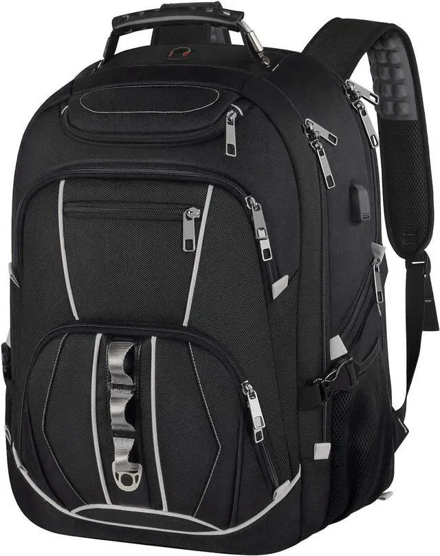 Main image of 18.4 inch Gaming Laptop Backpacks with USB Charging Port, Big Capacity TSA Friendly RFID Anti Theft Pocket College Heavy Duty Computer Work bag for Men