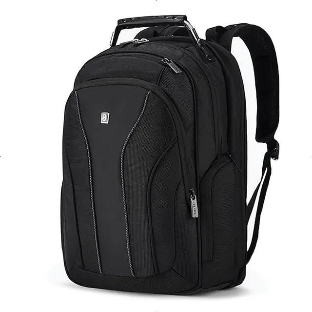 Main image of LEVEL8 Laptop Backpack, Work Backpack for Men Women, Travel Computer Bag for Business Fits 15.6" Laptop and Notebook - Black