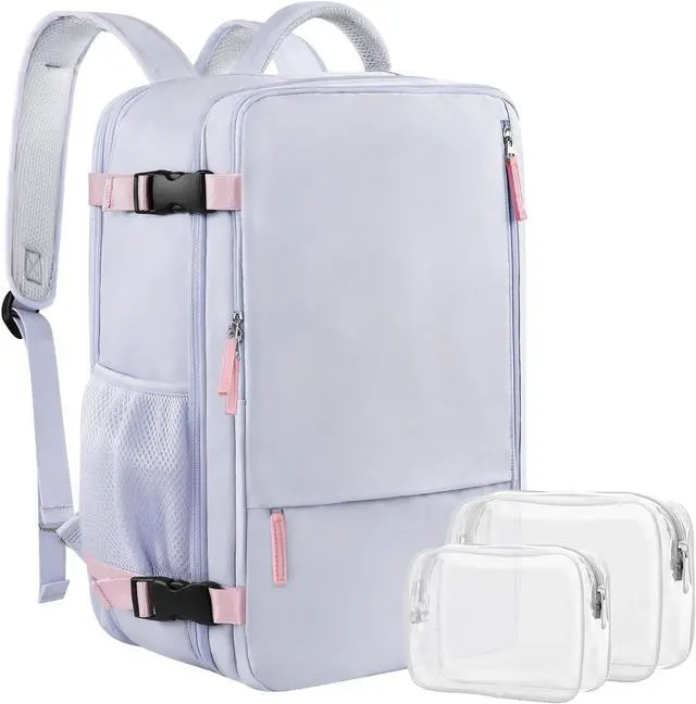 Main image of Carry on Backpack, Waterproof 17 Inch Laptop Backpack for Women, Flight Approved Backpack for Travel, College, Work