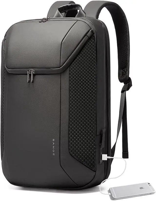 Main image of BANGE Smart Business Laptop Backpack Waterproof can fit 15.6-17.3 Inch Laptop with 3.0 USB charging port for men and women