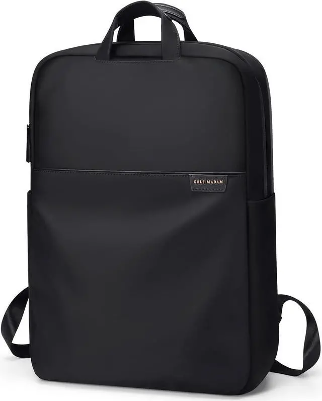 Main image of GOLF SUPAGS Travel Laptop Backpack for Women Anti Theft Slim Durable College Bookbag Business Computer Bag Fit 13.3Inch Notebook (Black, 13.3Inch)