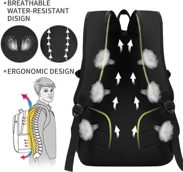 Alt view image 4 of 5 - rickyh style School Backpack, Travel Bag for Men & Women, Lightweight College Back Pack with Laptop Compartment