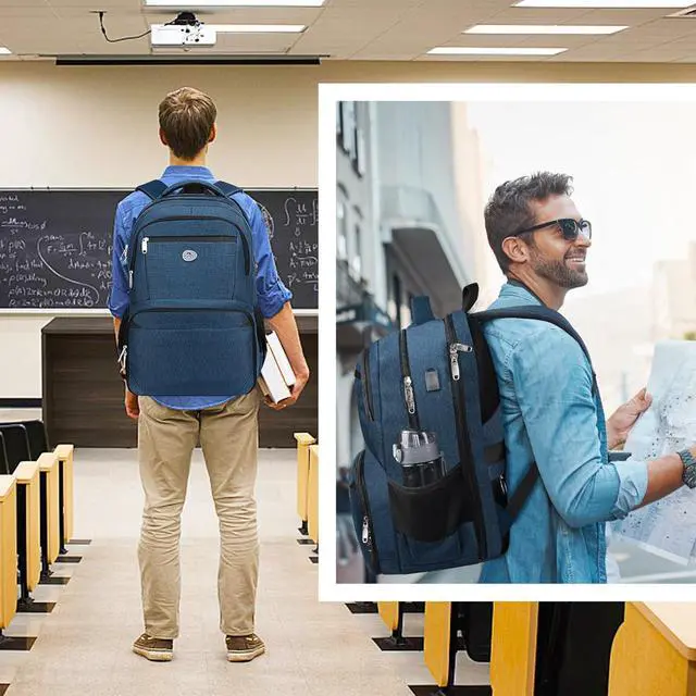 Alt view image 7 of 7 - MATEIN Mens Backpack for Work, Water Resistant Lunch Box Backpack Fits 18 Inch Laptop, Flight Approved Travel Bookbag with Luggage Sleve, Extra Large Insulated Cooler Bag, Gifts for Adult