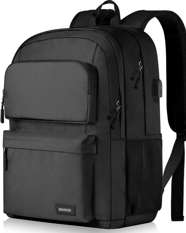 Backpack for Men and Women School Backpack for Teen Boys and Girls Carry on Lightweight Casual Black Bookbag with USB Charging Port Fit 15.6 Inch Laptop Black Newegg