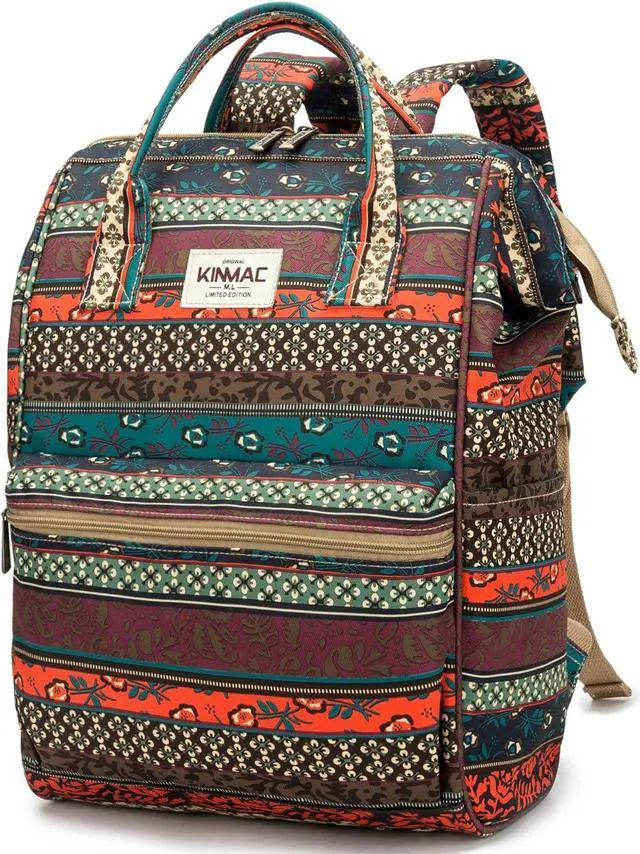 Main image of Kinmac Waterproof Laptop Backpack For Laptop Up to 15.6 Inch Men Women Travel Outdoor Backpack (Bohemian)