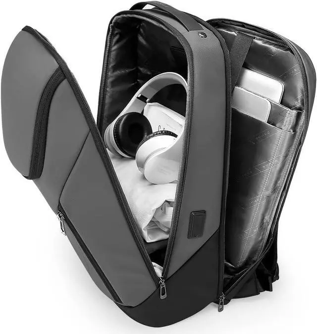 Alt view image 7 of 7 - BANGE Business Smart Backpack Waterproof fit 15.6 Inch Laptop Backpack with USB Charging Port,Travel Durable Backpack