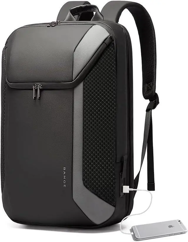 Main image of BANGE Smart Business Laptop Backpack Waterproof can fit 15.6-17.3 Inch Laptop with 3.0 USB charging port for men and women