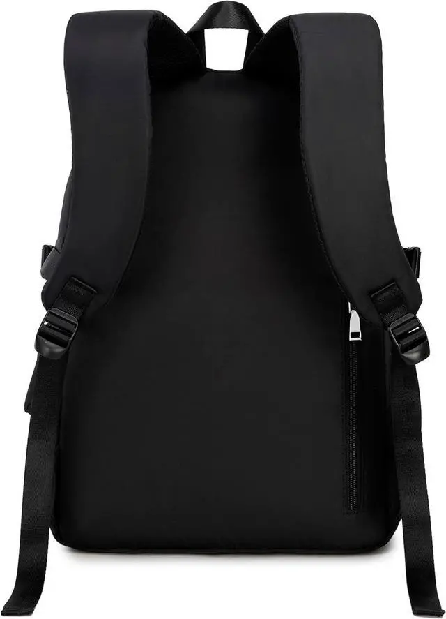 Alt view image 5 of 7 - Wadirum Fashion School Backpack Set for Girl Roomy Women Laptop Backpack Black