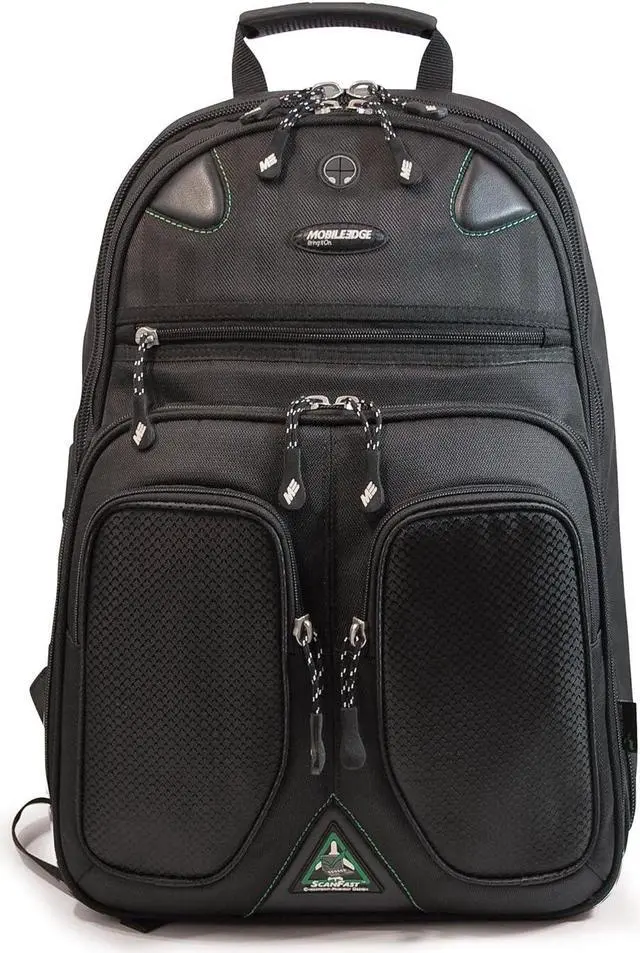 Alt view image 5 of 7 - Mobile Edge ScanFast Laptop Backpack for Men and Women for 17.3 PC and Compatible with MacBooks 17, Travel, Work, Business, Professional Bag, Checkpoint TSA-Friendly, Black