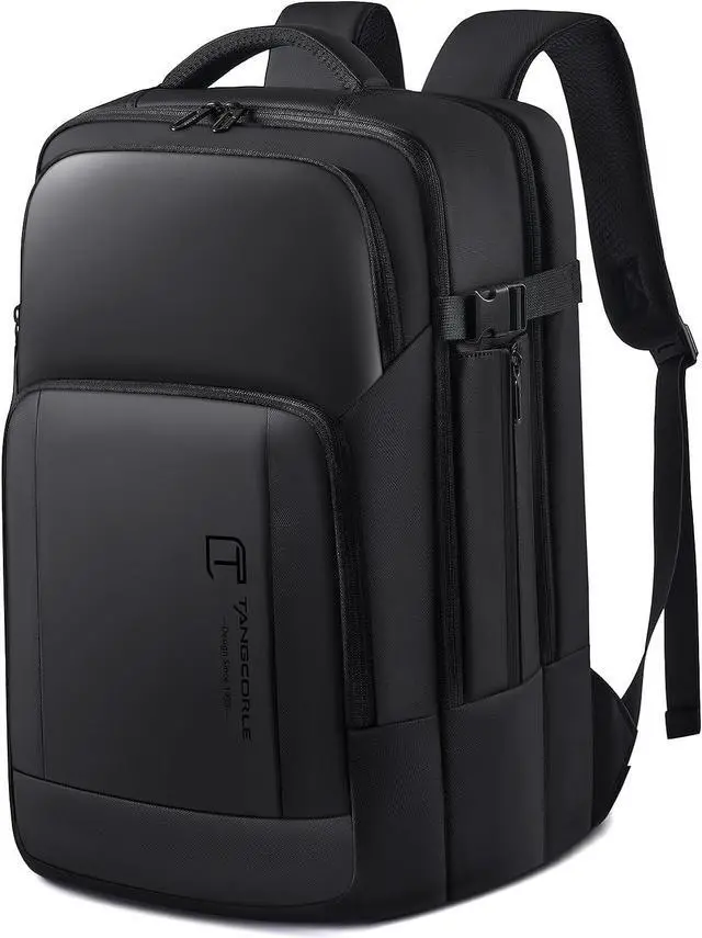 Main image of Travel Backpack for Men, 17.3 Inches Business Laptop Backpack Water-Resistant Carry on Airline Approved 18x14x8 Luggage Weekender Backpack with USB Charger Port