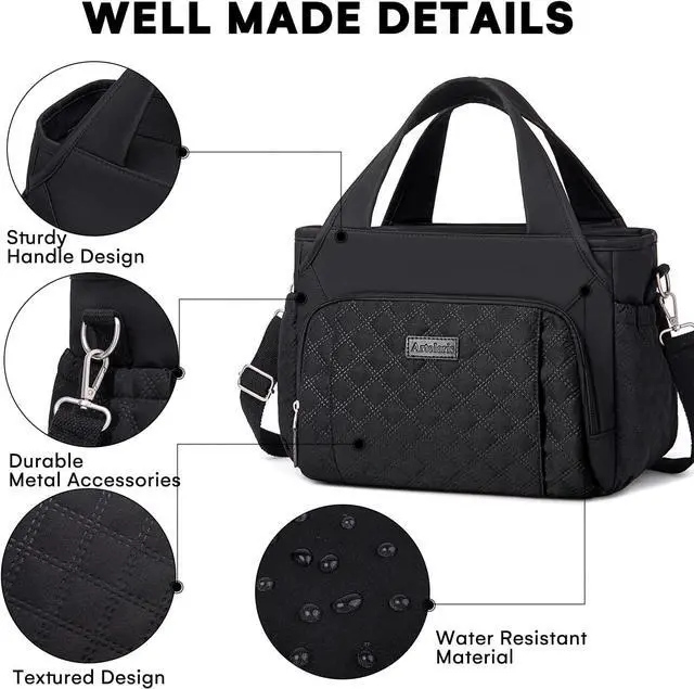 Alt view image 4 of 7 - Artelaris Insulated Lunch Bag for Women,Leak-Proof Cooler Lunch Box, Cooling Tote for Adult,with 7 Pockets,Adjustable Strap(15 Liters)