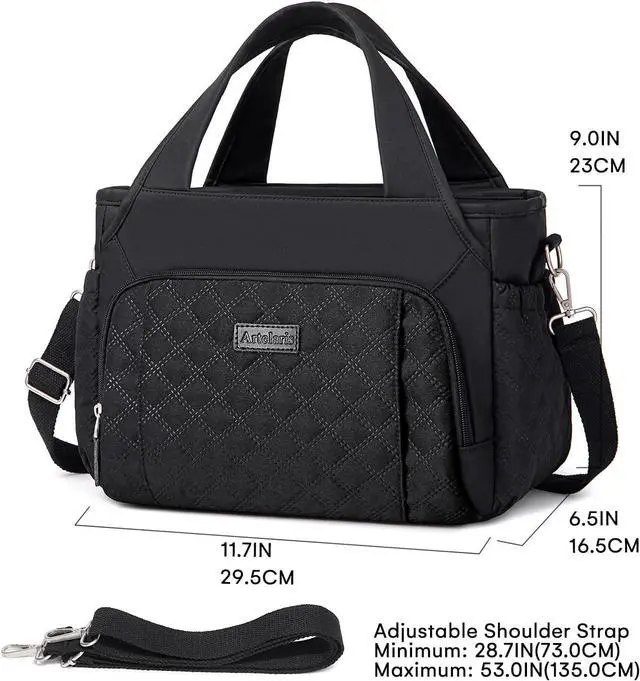 Alt view image 7 of 7 - Artelaris Insulated Lunch Bag for Women,Leak-Proof Cooler Lunch Box, Cooling Tote for Adult,with 7 Pockets,Adjustable Strap(15 Liters)