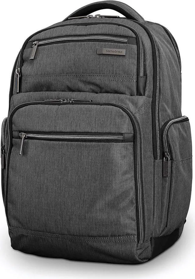 Main image of Samsonite Modern Utility Double Shot Laptop Backpack, Charcoal Heather, One Size