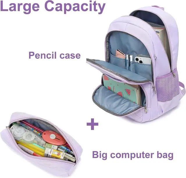 Alt view image 6 of 7 - CAMTOP Laptop Backpack 15.6 Inch School BookBag College Casual Daypacks Backpacks Teacher Work Travel for Teens Girls Women